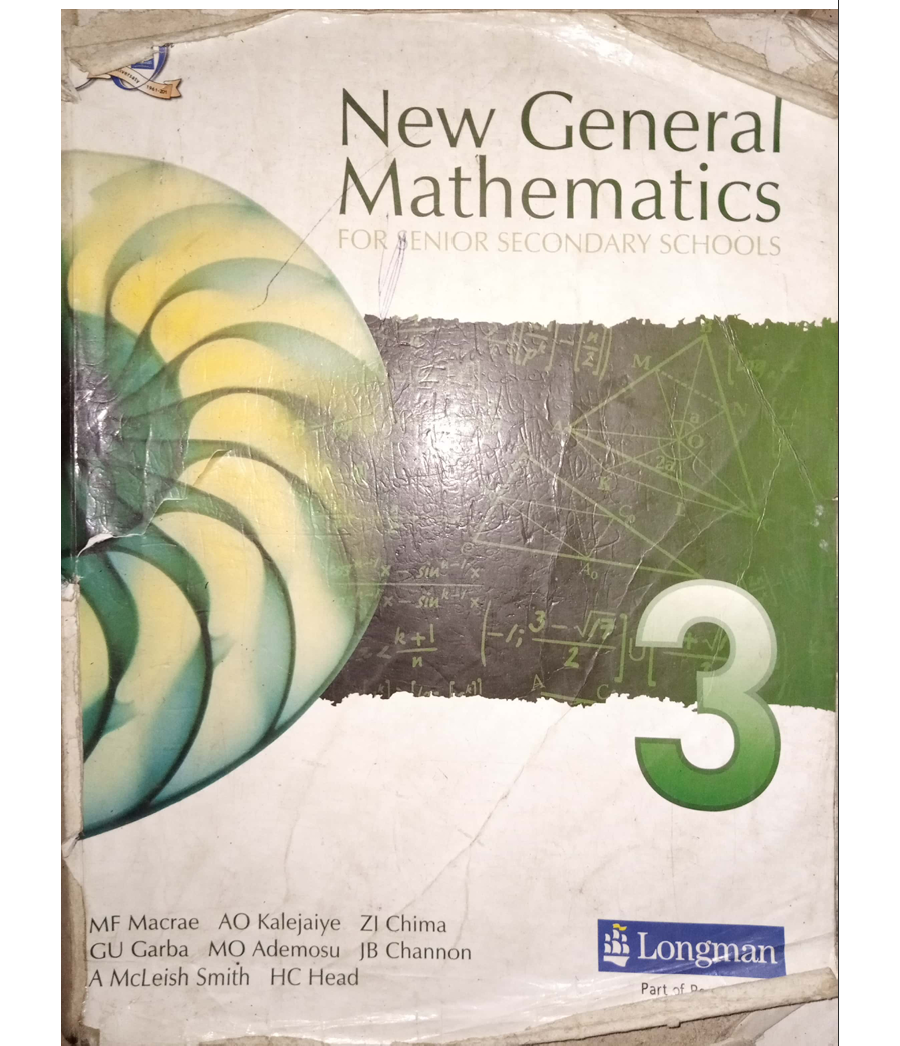 MATHS SS3: New General Mathematics SS3